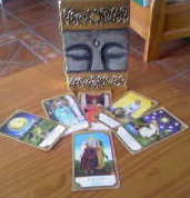 tarot cards and box