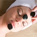 facial with hot stones